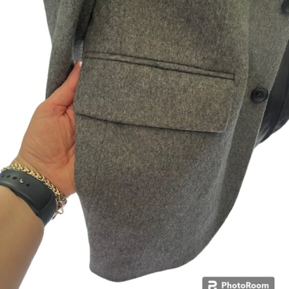 Oscar De La Renta Men's Grey Jacket Blazer Size 42S Wool Cashmere Blend - Picture 6 of 15